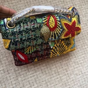 Kurt Geiger London - Tweed Mini Kensington Shoulder Bag